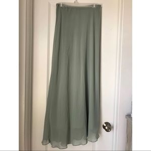 Sage green maxi skirt